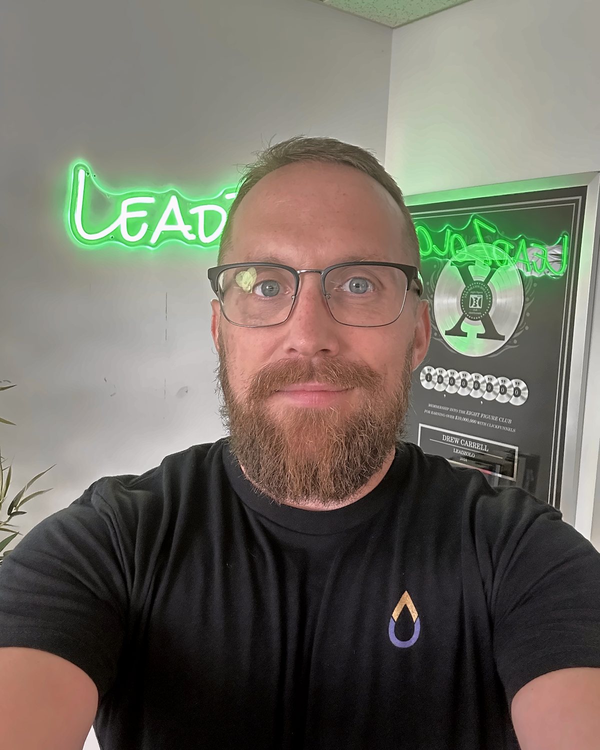 Drew Carrell at the Leadzolo office